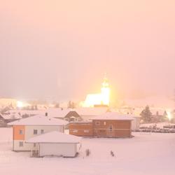 Abenddämmerung im Winter 2013